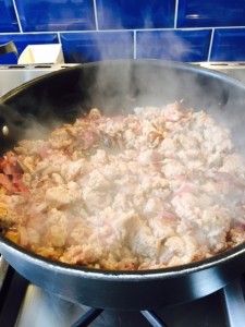 Ina Garten Lasagne - meat cook photo