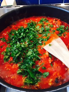Ina Garten Lasagne - tomatoes photo